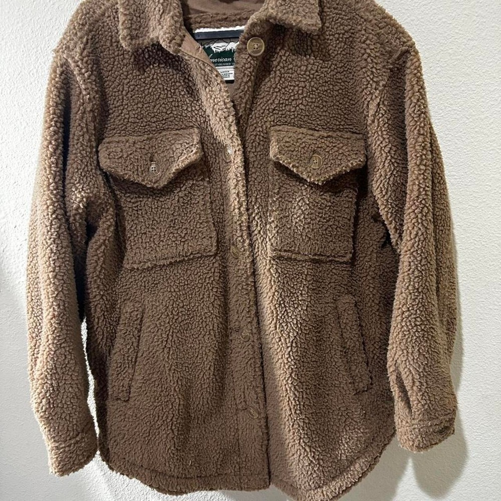 American Eagle Outfitters Brown Sherpa jacket in Small